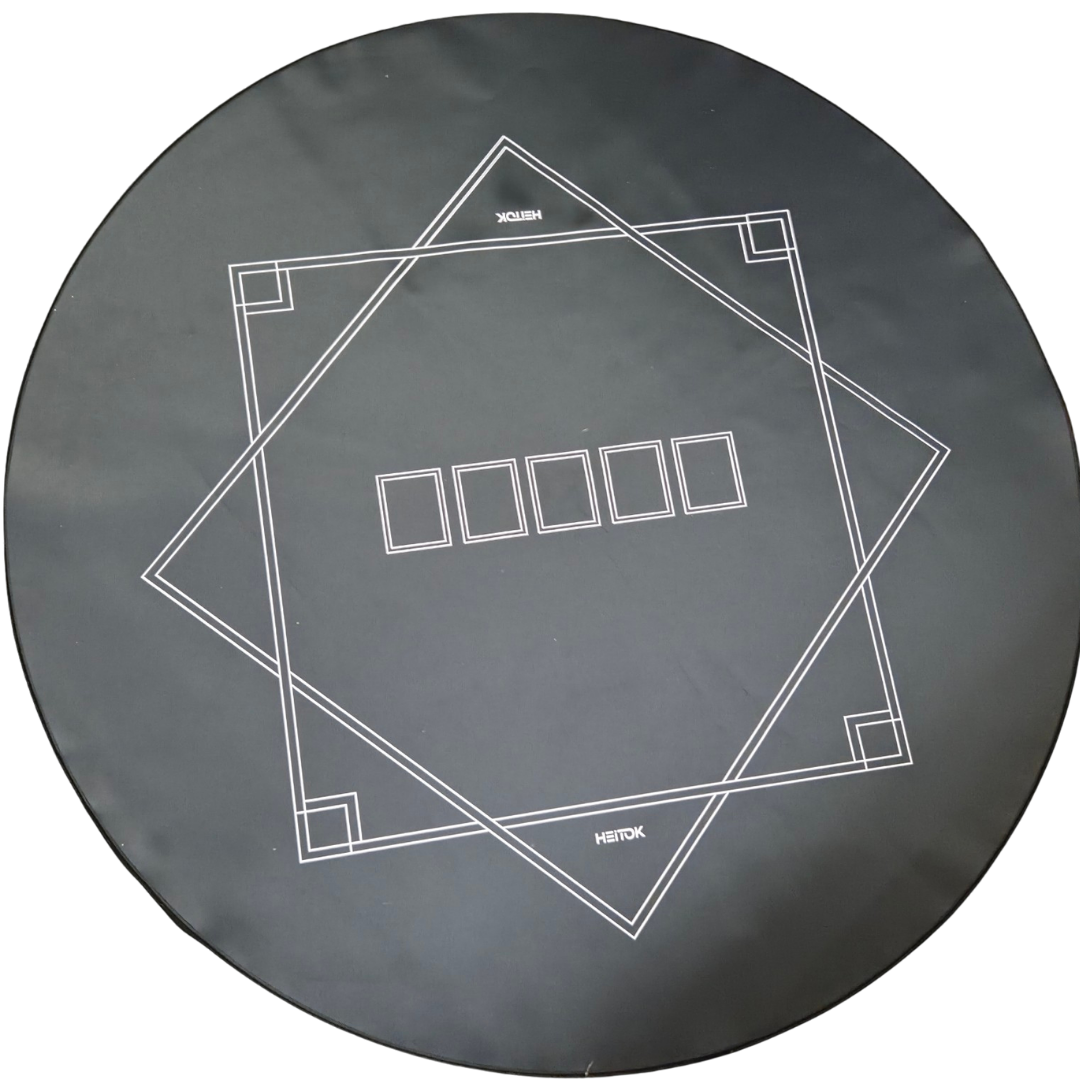 HEITOK Mat-800 Round Texas Hold'em Poker Table Mat