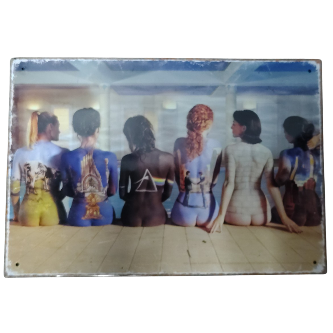 Pink Floyd Body Art Metal Wall Sign Decorative Metal Wall Plaque / Wall Art Sign
