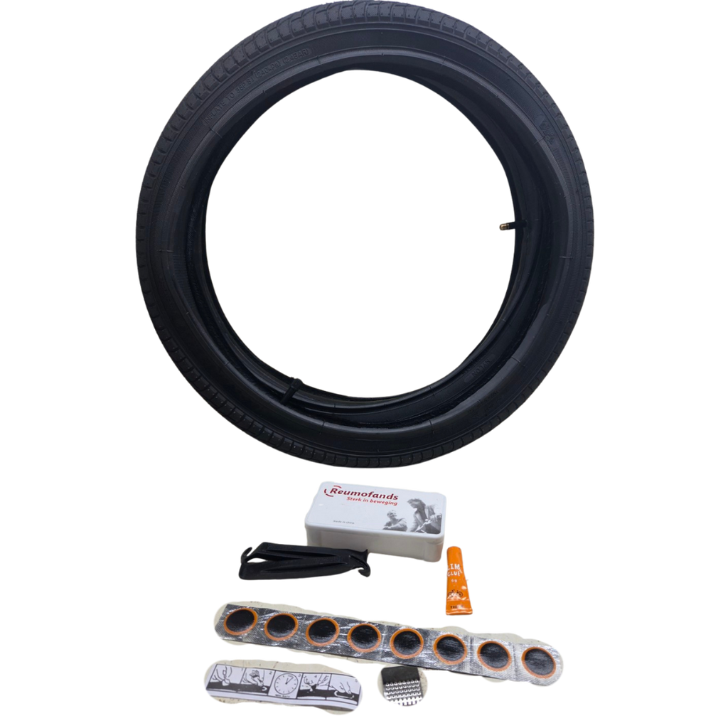 18 x 2.125 / ETRTO 54-355 18-Inch Bicycle Tire, Inner Tube & Puncture Repair Kit