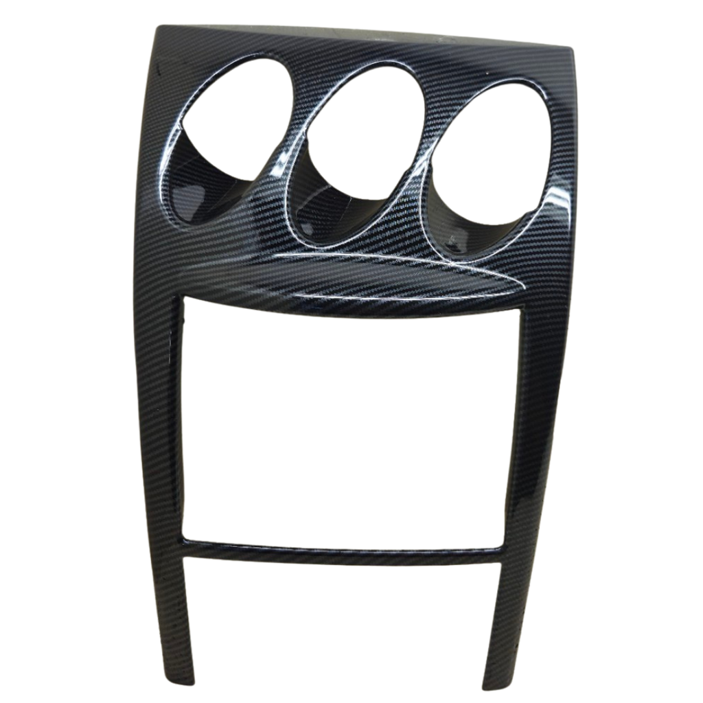 6JN35-2B4 equivalent Carbon-Fiber-Style Center Console Dashboard Trim Overlay