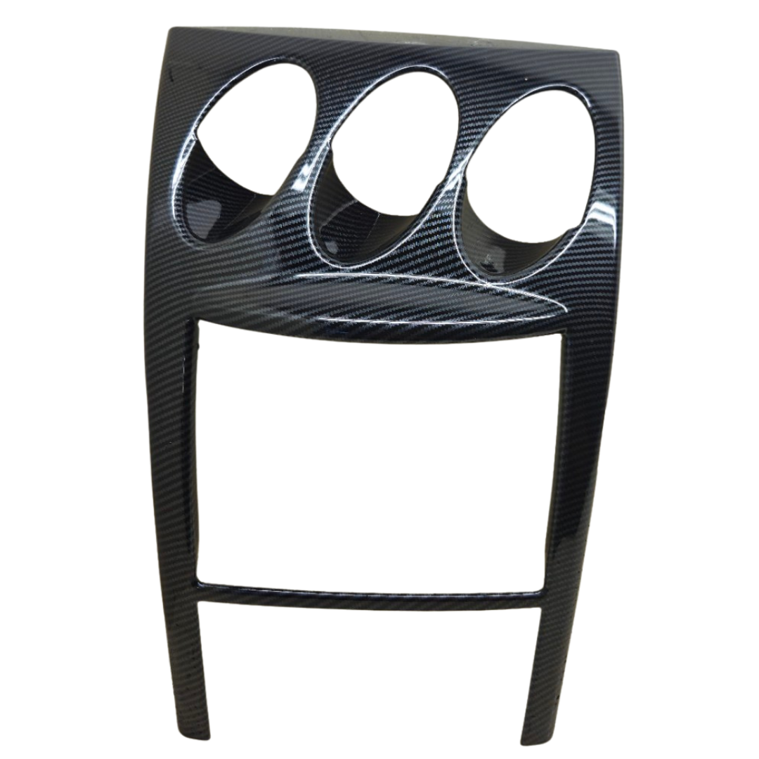 6JN35-2B4 equivalent Carbon-Fiber-Style Center Console Dashboard Trim Overlay