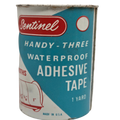 Sentinel Handy-Three Waterproof Adhesive Tape (3 Widths, 1 Yard Tin) Vintage Adhesive Tape Dispenser Tin / General Purpose Waterproof Adhesive Tape