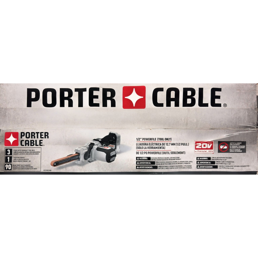 PORTER-CABLE PCCW210B 20V MAX Cordless 1/2-inch Powerfile Belt Sander (Tool Only)