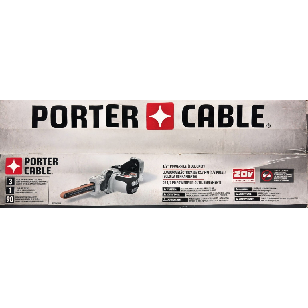 PORTER-CABLE PCCW210B 20V MAX Cordless 1/2-inch Powerfile Belt Sander (Tool Only)