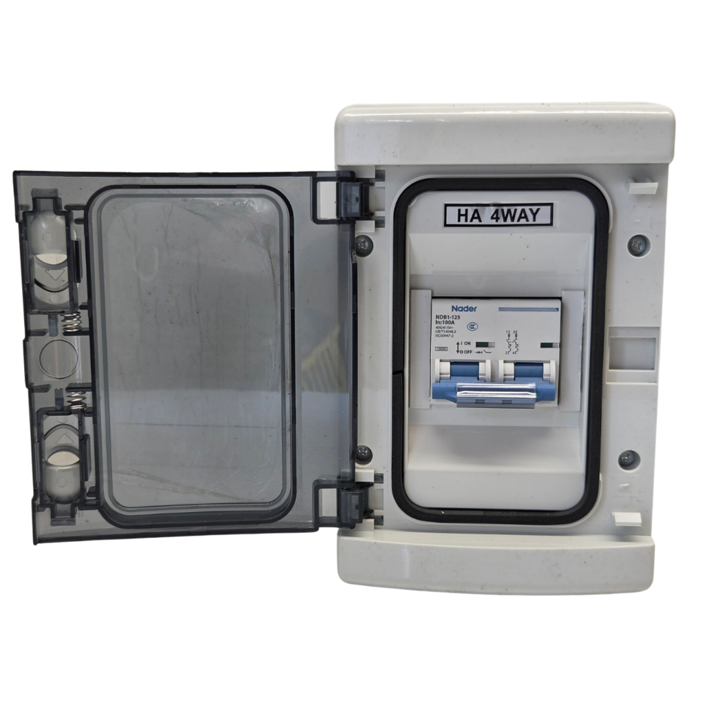 Nader NDB1-125 (100A) Weatherproof Isolator Assembly Weatherproof Electrical Isolator / Disconnect Switch Enclosure