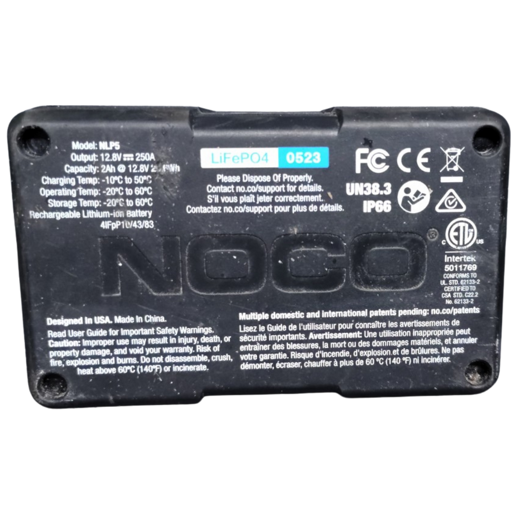 NOCO NLP5 Lithium Powersport Battery (LiFePO4 Motorcycle/ATV Battery)