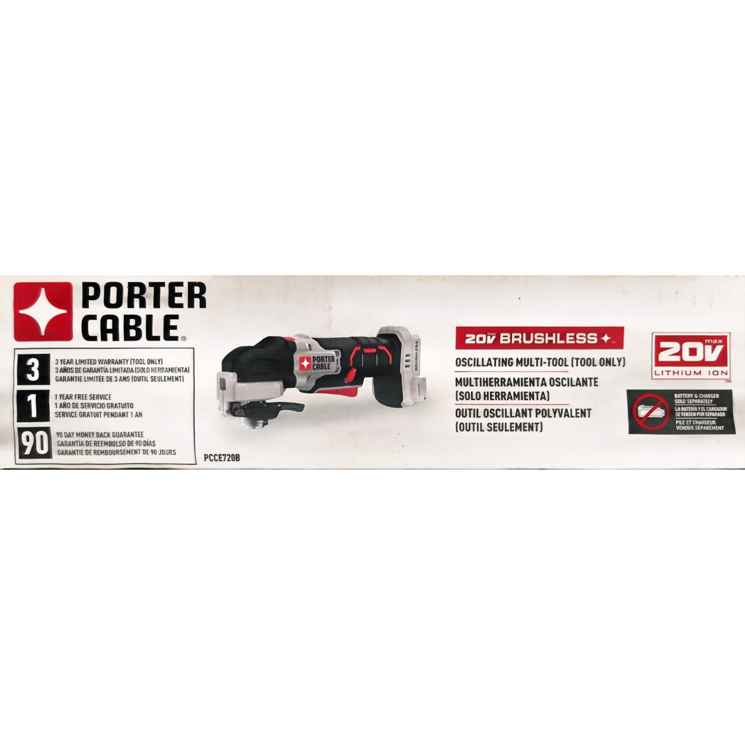 PORTER-CABLE PCCE720B 20V MAX Brushless Oscillating Multi-Tool (Tool Only)