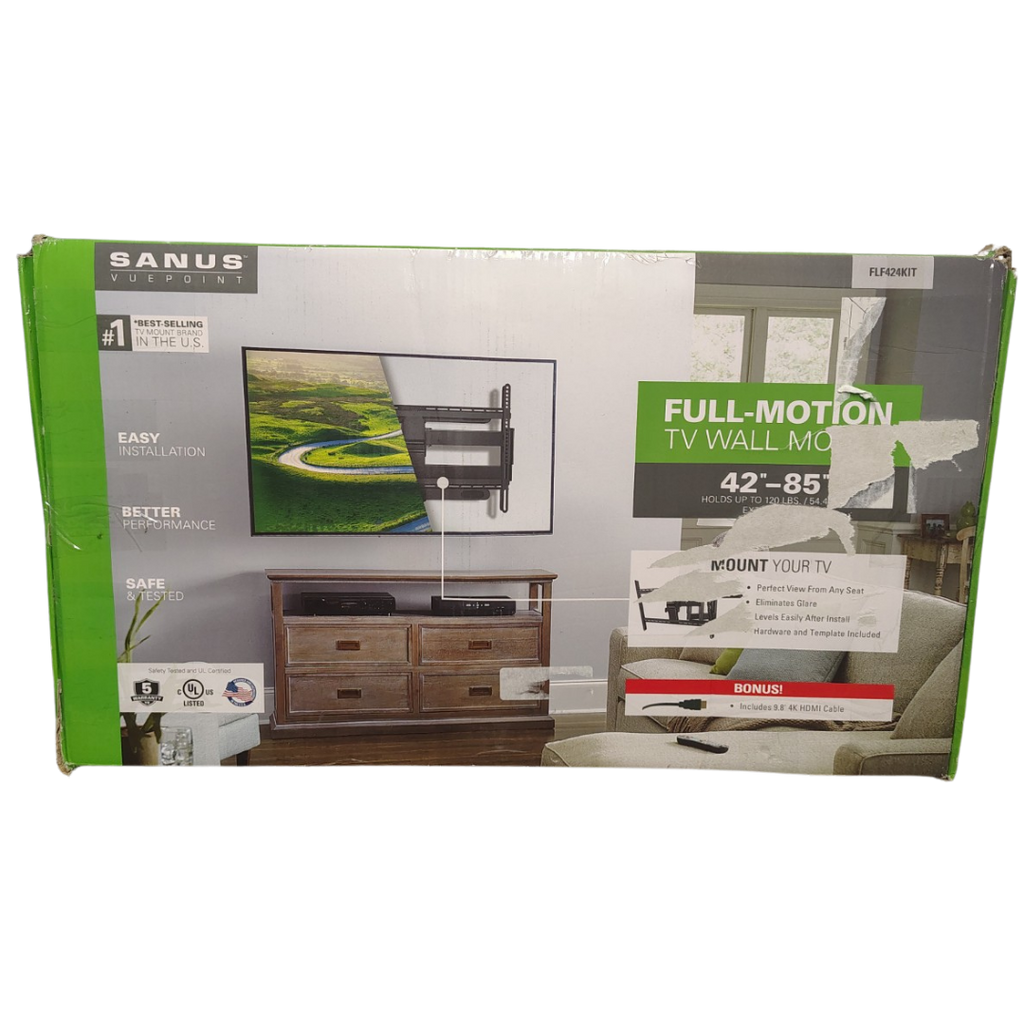 SANUS VuePoint FLF424KIT Full-Motion TV Wall Mount