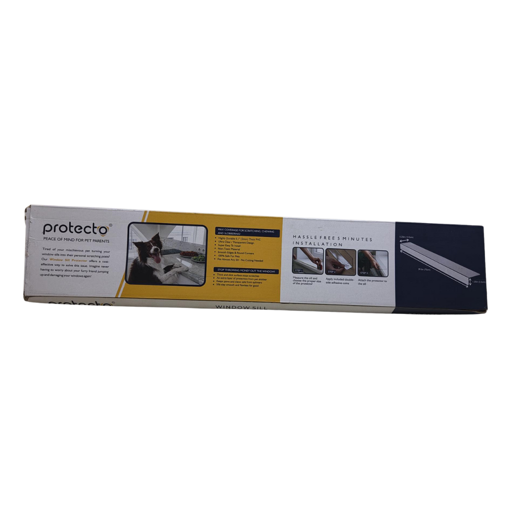 Protecto luk-pft-wsp-7013 Clear Pet Window Sill Protector