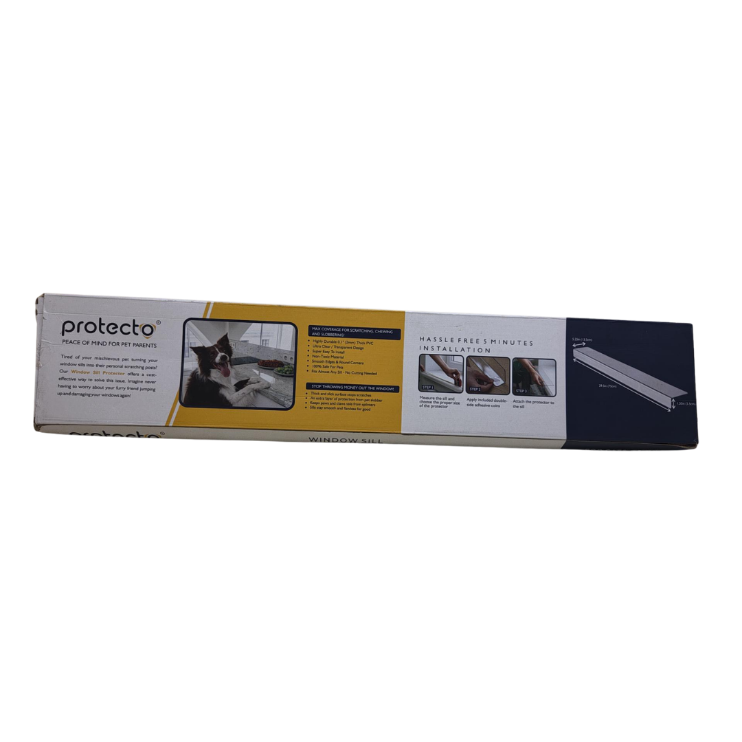 Protecto luk-pft-wsp-7013 Clear Pet Window Sill Protector