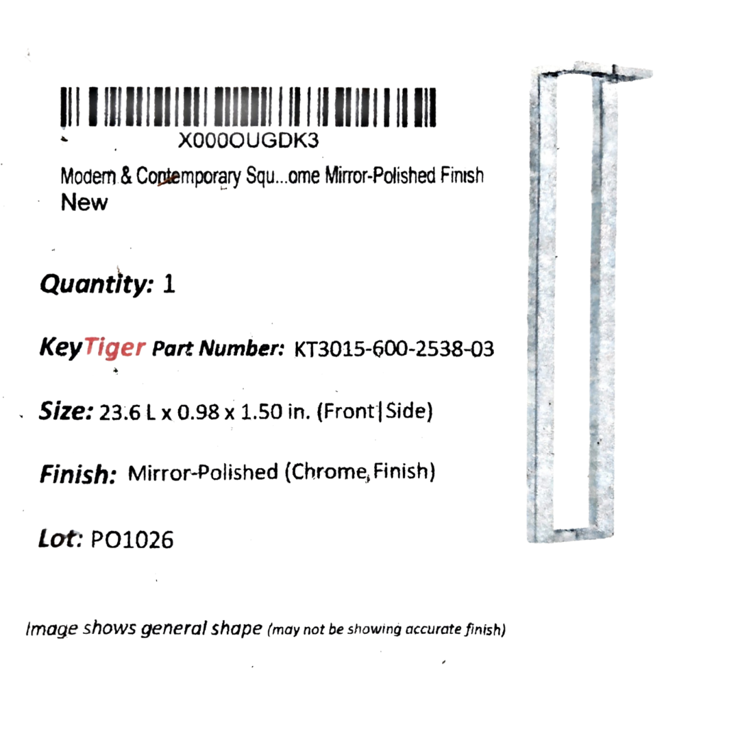 KeyTiger KT3015-600-2538-03 Double-Sided Offset Door Pull Handle Set