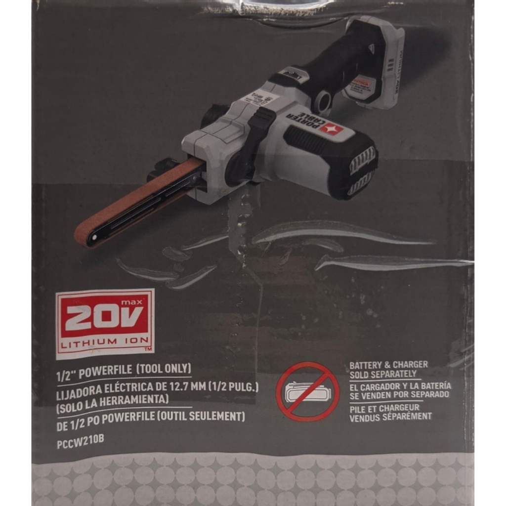 PORTER-CABLE PCCW210B 20V MAX Cordless 1/2-inch Powerfile Belt Sander (Tool Only)