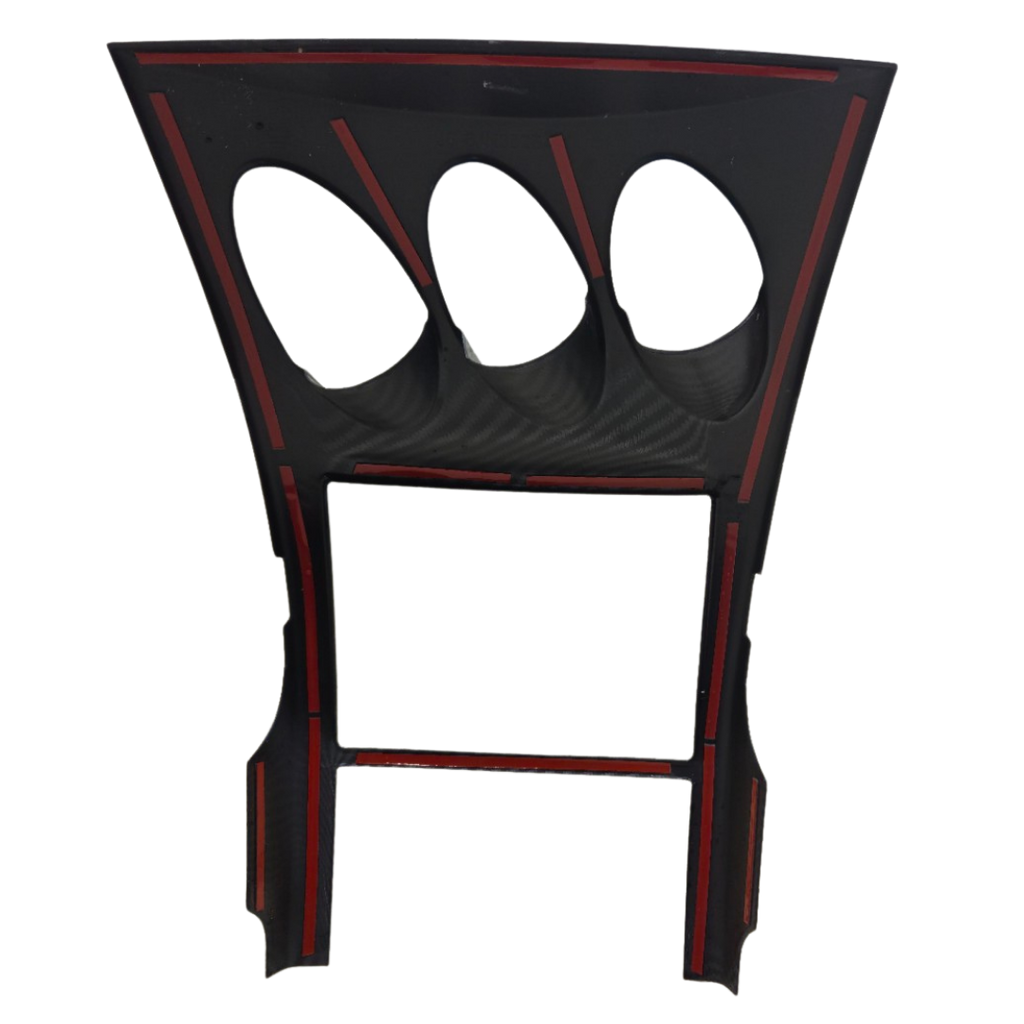 6JN35-2B4 equivalent Carbon-Fiber-Style Center Console Dashboard Trim Overlay