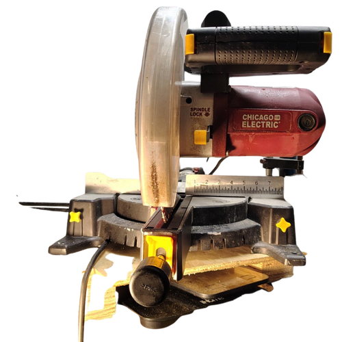 Chicago Electric Power Tools 61970 12 in. Dual-Bevel Sliding Compound Miter Saw