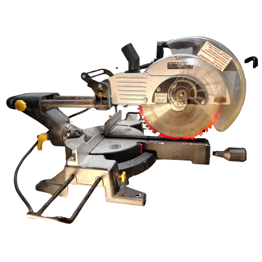 Chicago Electric Power Tools 61970 12 in. Dual-Bevel Sliding Compound Miter Saw