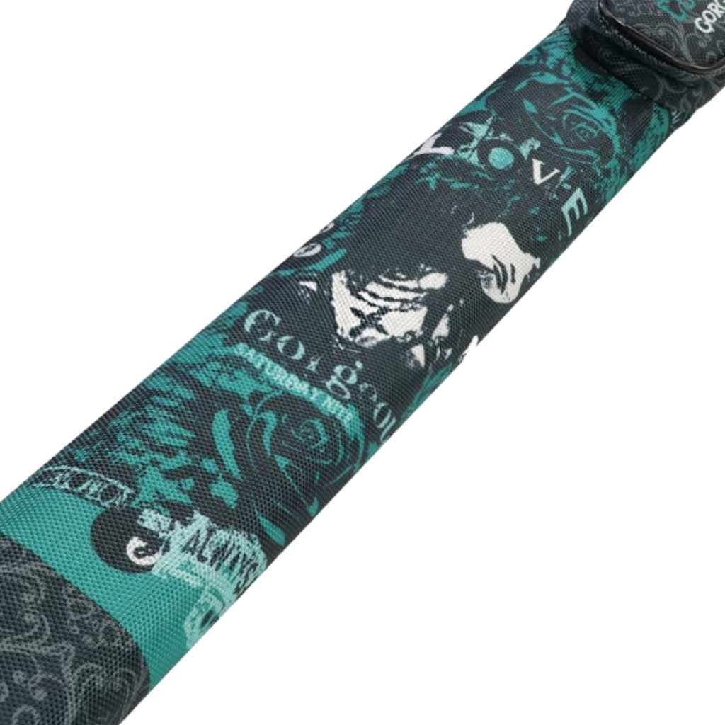 CUESOUL GORGEOUS Series 1 Butt / 1 Shaft Hard Cue Case (Green Design) Billiard Cue Case
