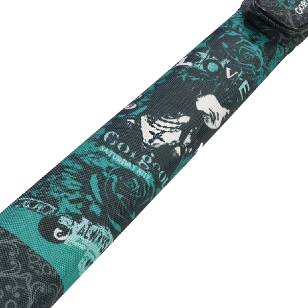 CUESOUL GORGEOUS Series 1 Butt / 1 Shaft Hard Cue Case (Green Design) Billiard Cue Case