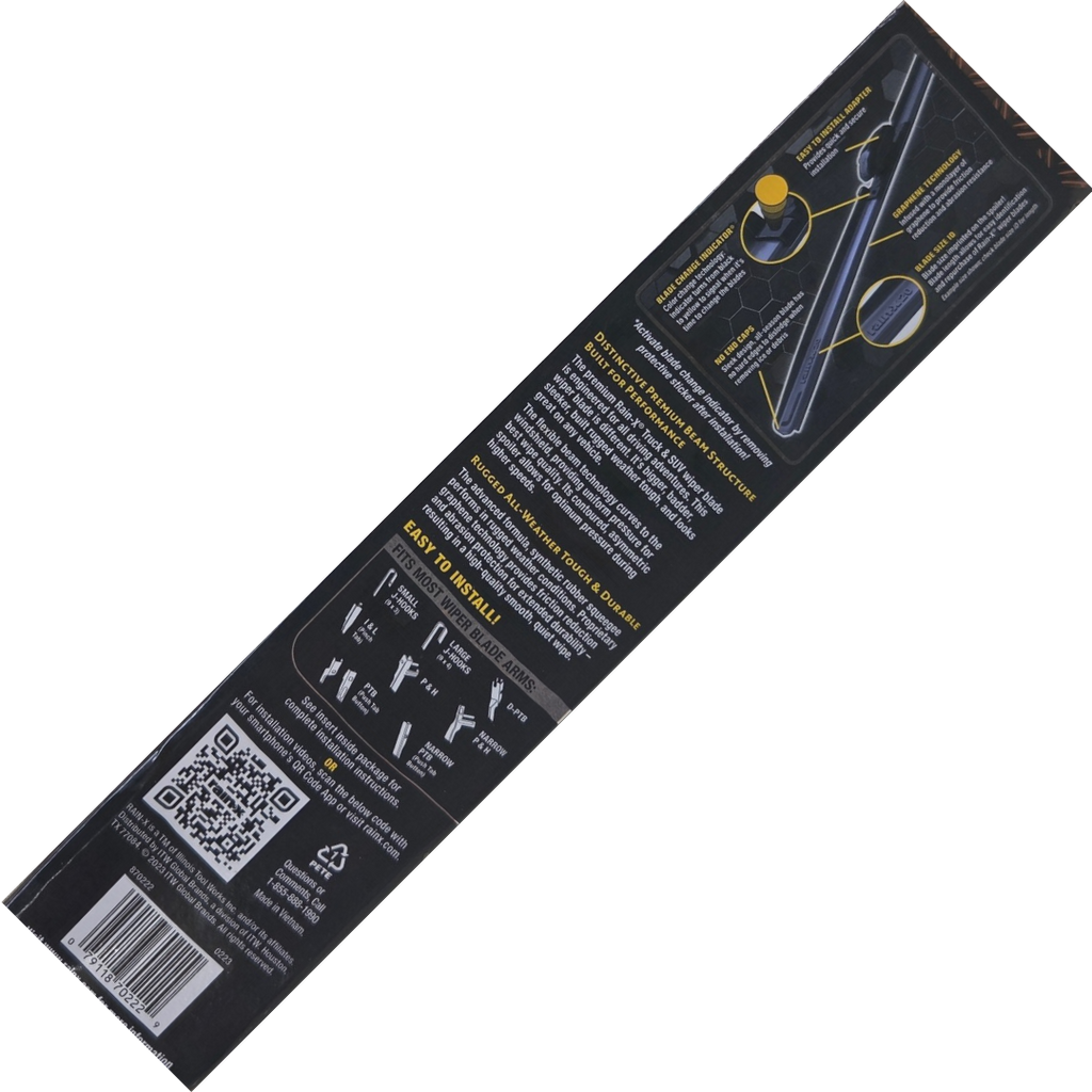 Rain-X 770222 22-Inch Premium Beam Windshield Wiper Blade