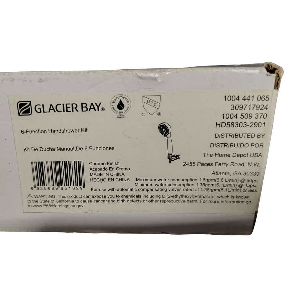 Glacier Bay HD58303-2901 6-Function Handheld Showerhead Kit