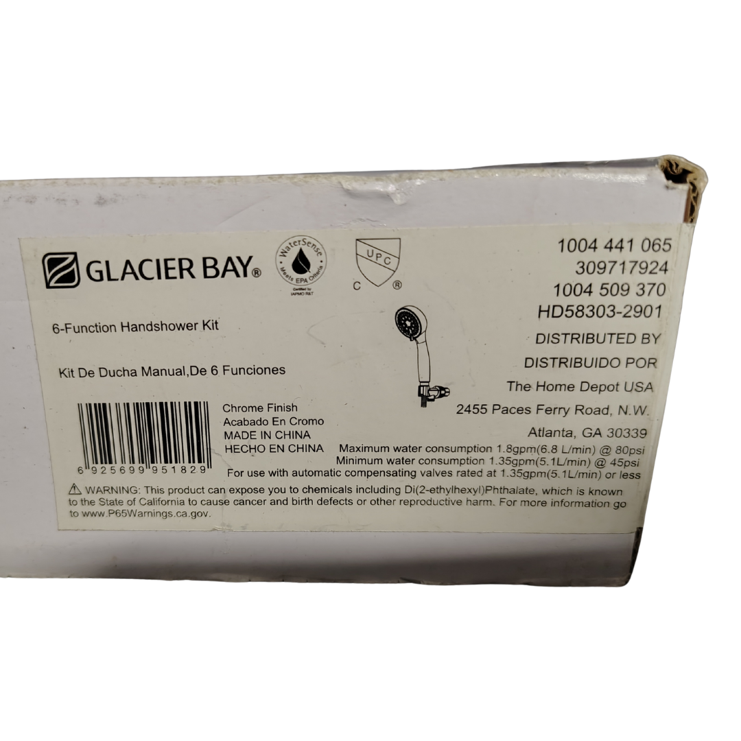 Glacier Bay HD58303-2901 6-Function Handheld Showerhead Kit