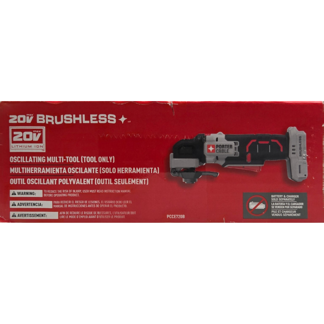 PORTER-CABLE PCCE720B 20V MAX Brushless Oscillating Multi-Tool (Tool Only)