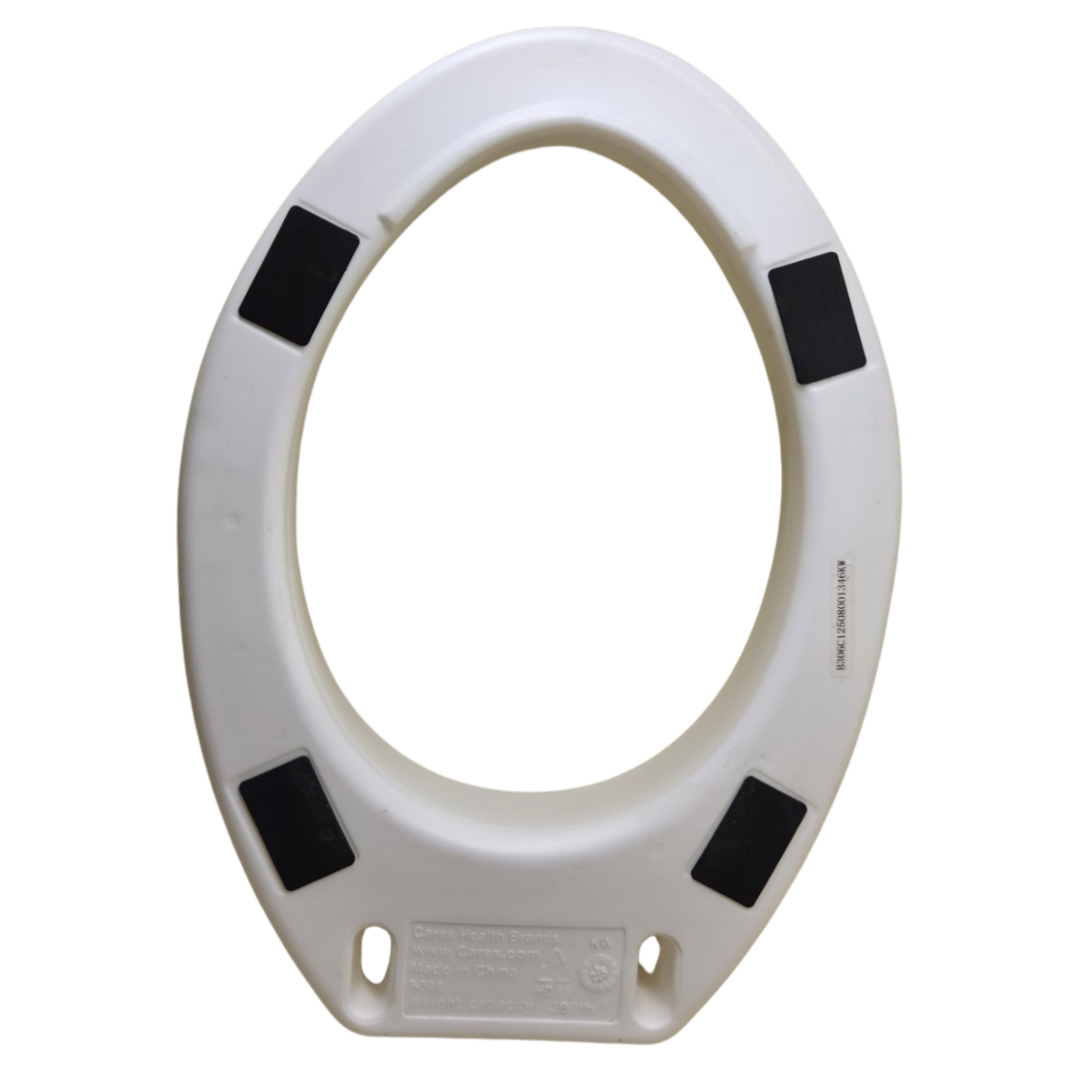 Carex FGB30600 0000 Elongated Toilet Seat Elevator / Raised Toilet Seat Riser