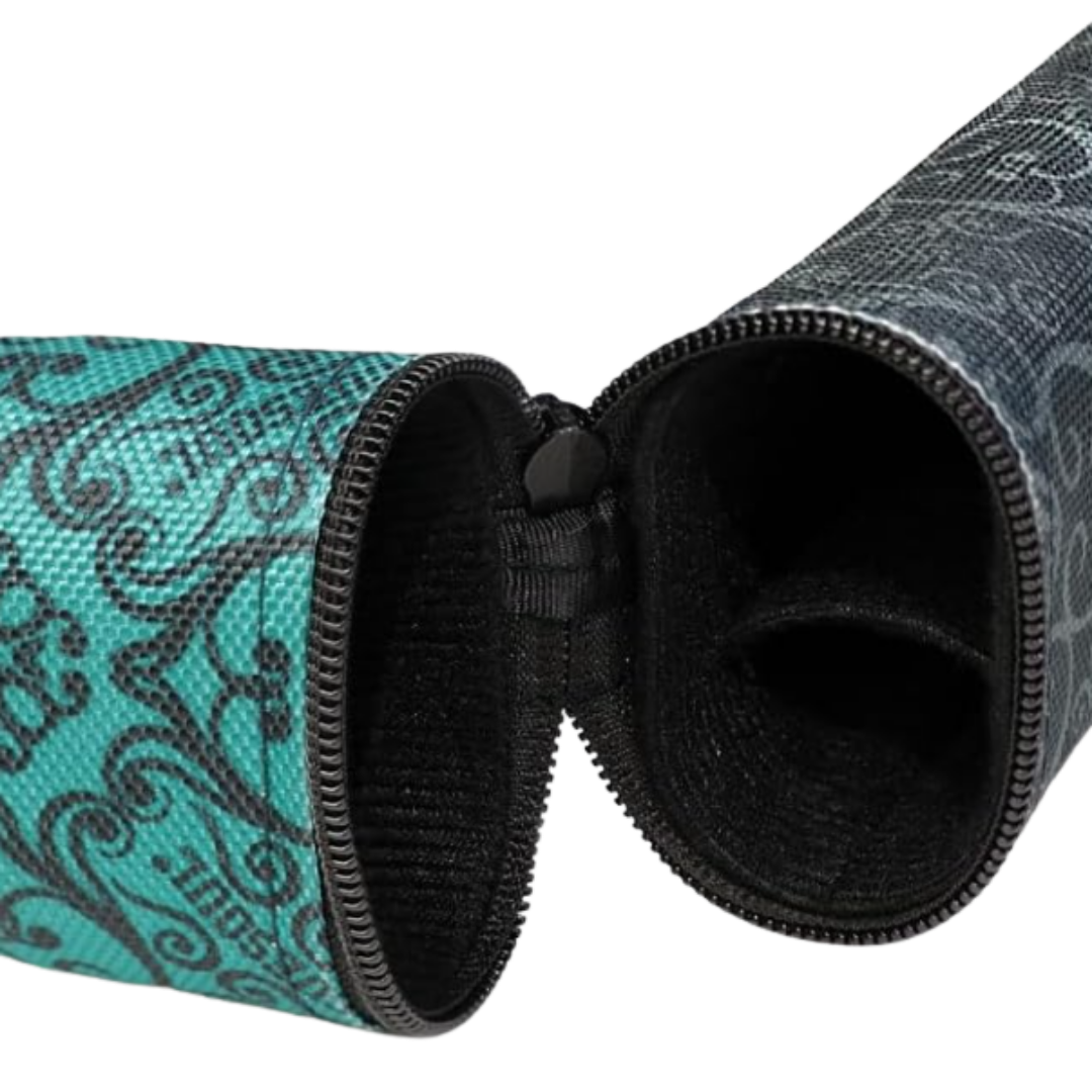 CUESOUL GORGEOUS Series 1 Butt / 1 Shaft Hard Cue Case (Green Design) Billiard Cue Case