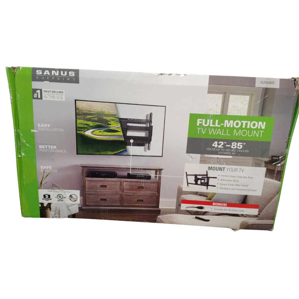 SANUS Vuepoint FLF424KIT Full-Motion TV Wall Mount