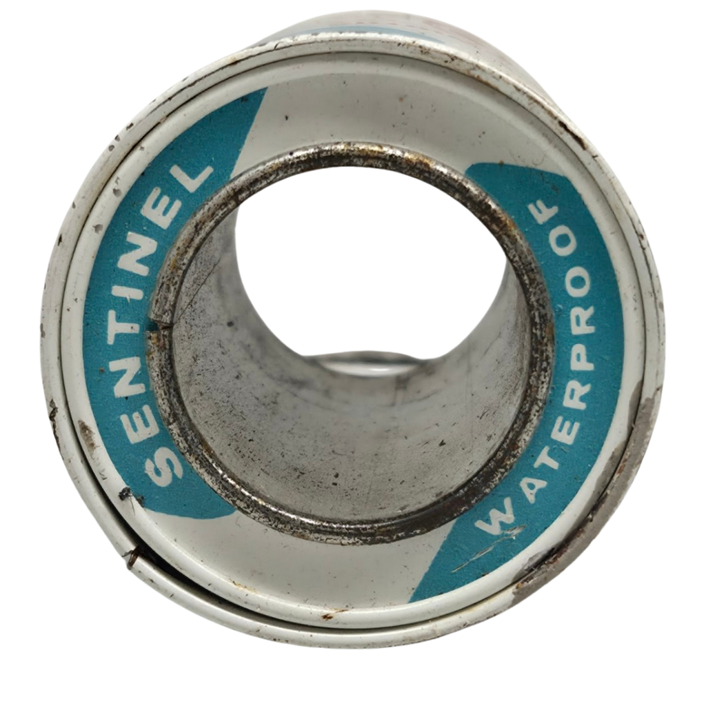 Sentinel Handy-Three Waterproof Adhesive Tape (3 Widths, 1 Yard Tin) Vintage Adhesive Tape Dispenser Tin / General Purpose Waterproof Adhesive Tape