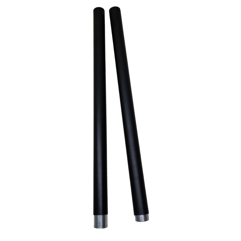 Mogaath MG-HP-S1-BK-T2-2Pack 2-Pack Wall-Mounted Hanging Planter Rods