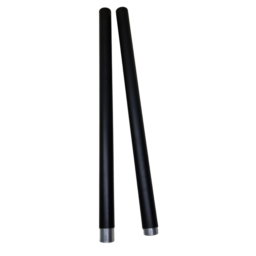 Mogaath MG-HP-S1-BK-T2-2Pack 2-Pack Wall-Mounted Hanging Planter Rods