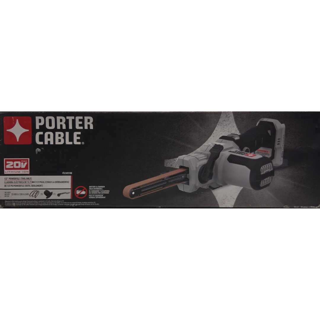 PORTER-CABLE PCCW210B 20V MAX Cordless 1/2-inch Powerfile Belt Sander (Tool Only)
