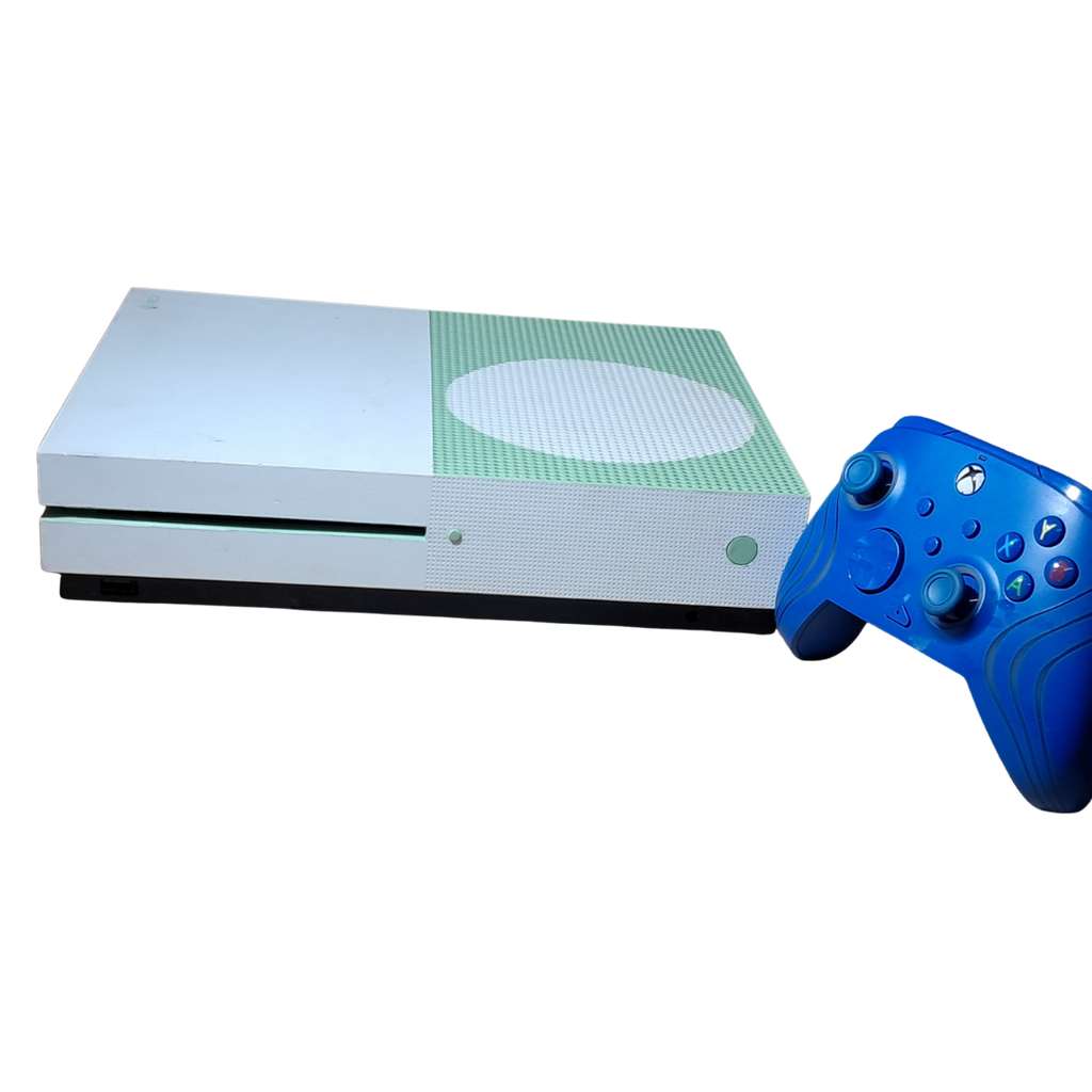 Microsoft / PDP Xbox One S with PDP Afterglow Wave Wired Controller Video Game Console Bundle