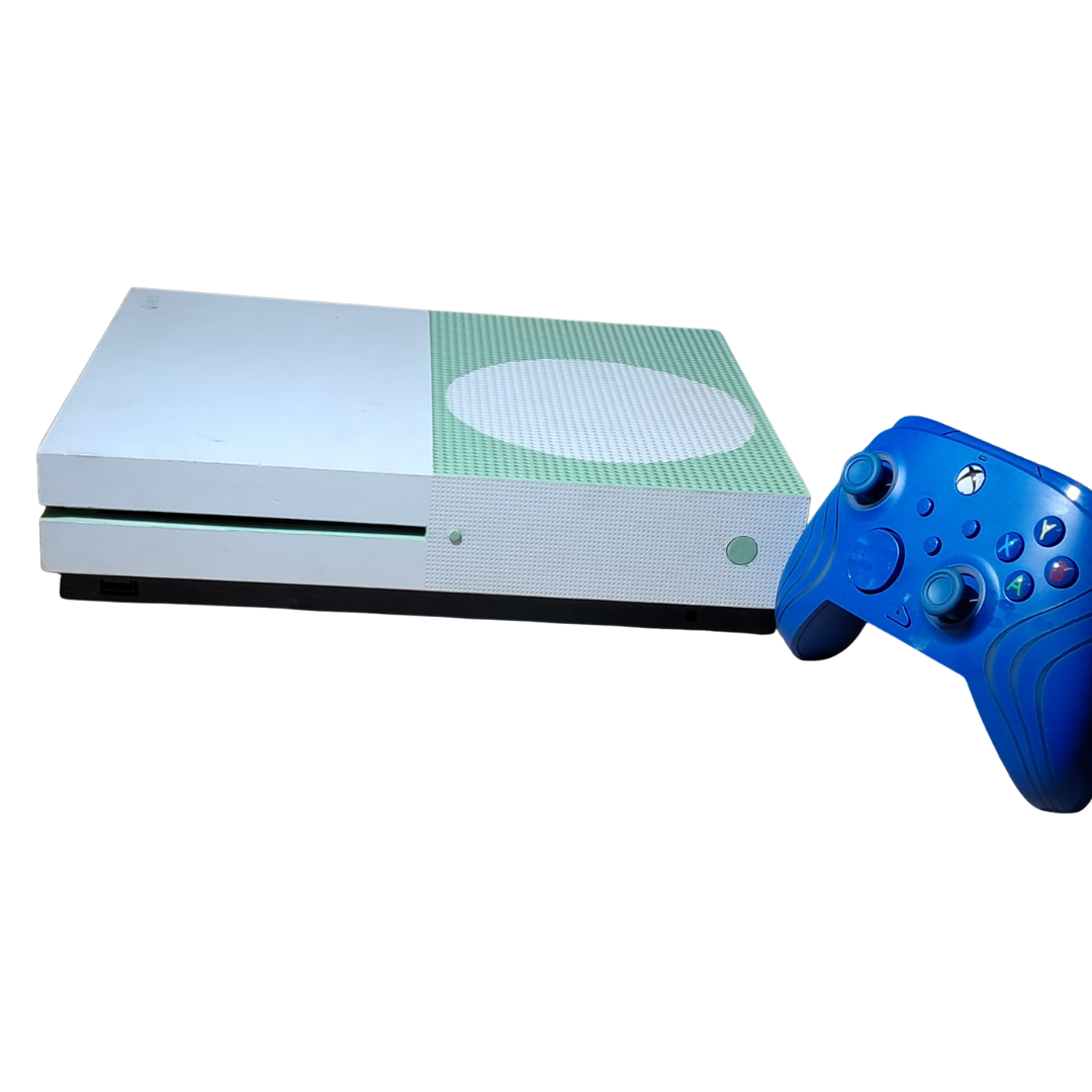 Microsoft / PDP Xbox One S with PDP Afterglow Wave Wired Controller Video Game Console Bundle