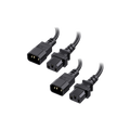 IEC C14 to IEC C13 Power Extension Cord Computer / PDU Power Extension Cable