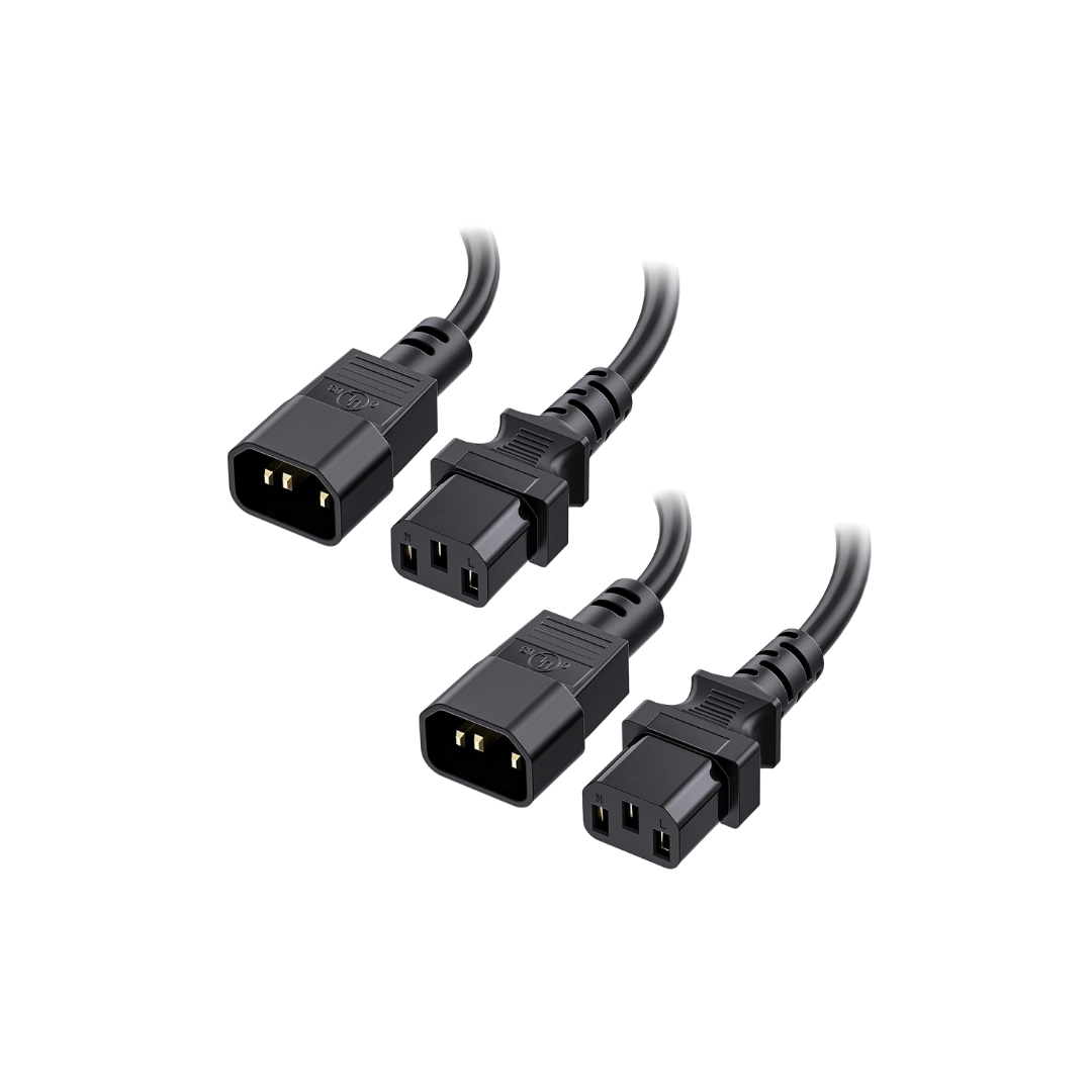 IEC C14 to IEC C13 Power Extension Cord Computer / PDU Power Extension Cable