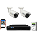 GW Security GW-4108ENP with GW-5037IP Cameras 8-Channel PoE Network Video Recorder Surveillance System