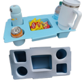 MGARDENMYI Top Cup Phone Holder Traveling Tray (Blue, XL) Travel Tray