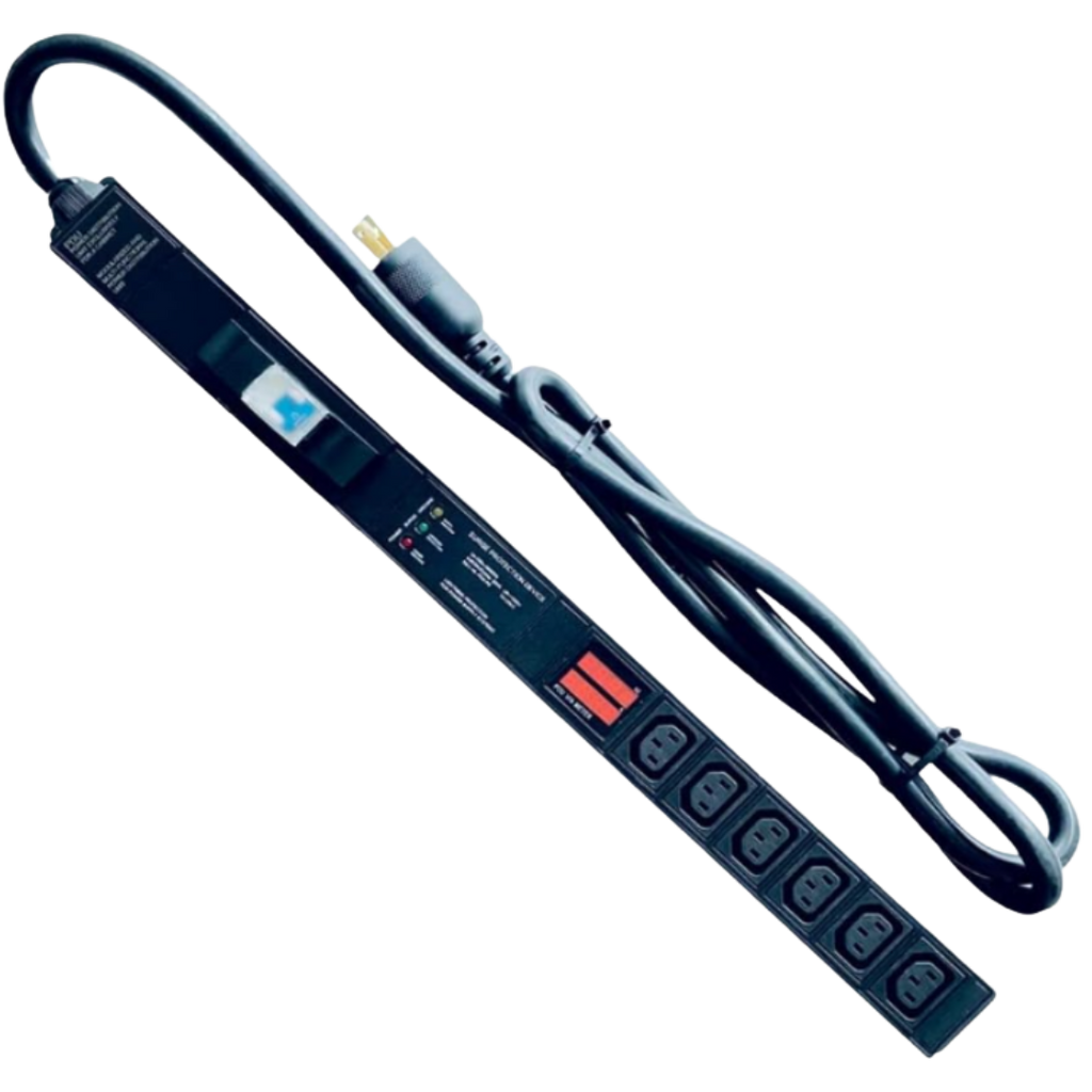 Unbranded PDU-IEC Series Rack Mount Power Distribution Unit (PDU) with Surge Protection