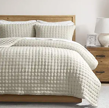 WDCOZY Oversized Quilt / Bedspread Coverlet (118" x 106") Oversized Quilt Bedding Set / Bedspread Coverlet