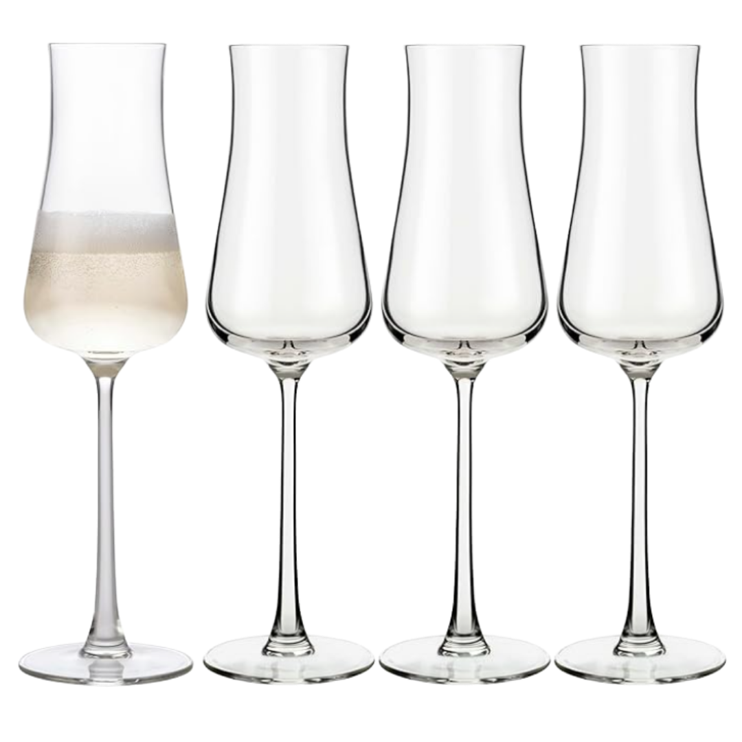 Threshold Strafford Champagne Glasses (4-Pack) Champagne Flute Glass Set