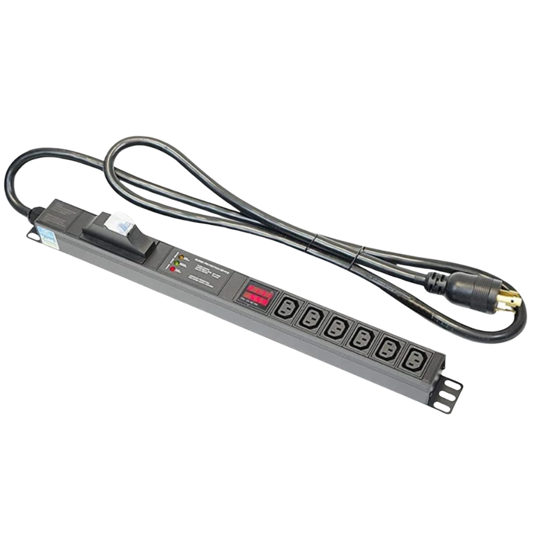 Unbranded PDU-IEC Series Rack Mount Power Distribution Unit (PDU) with Surge Protection